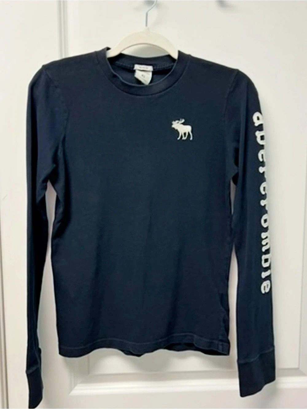 Abercrombie Kids Muscle Boys XL Black Long Sleeve Tee